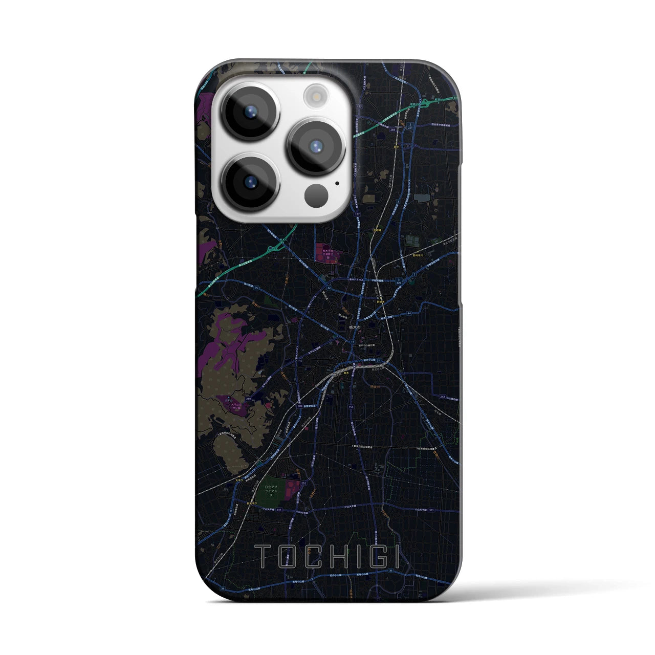 【栃木(栃木県)】地図柄iPhoneケース(バックカバータイプ)