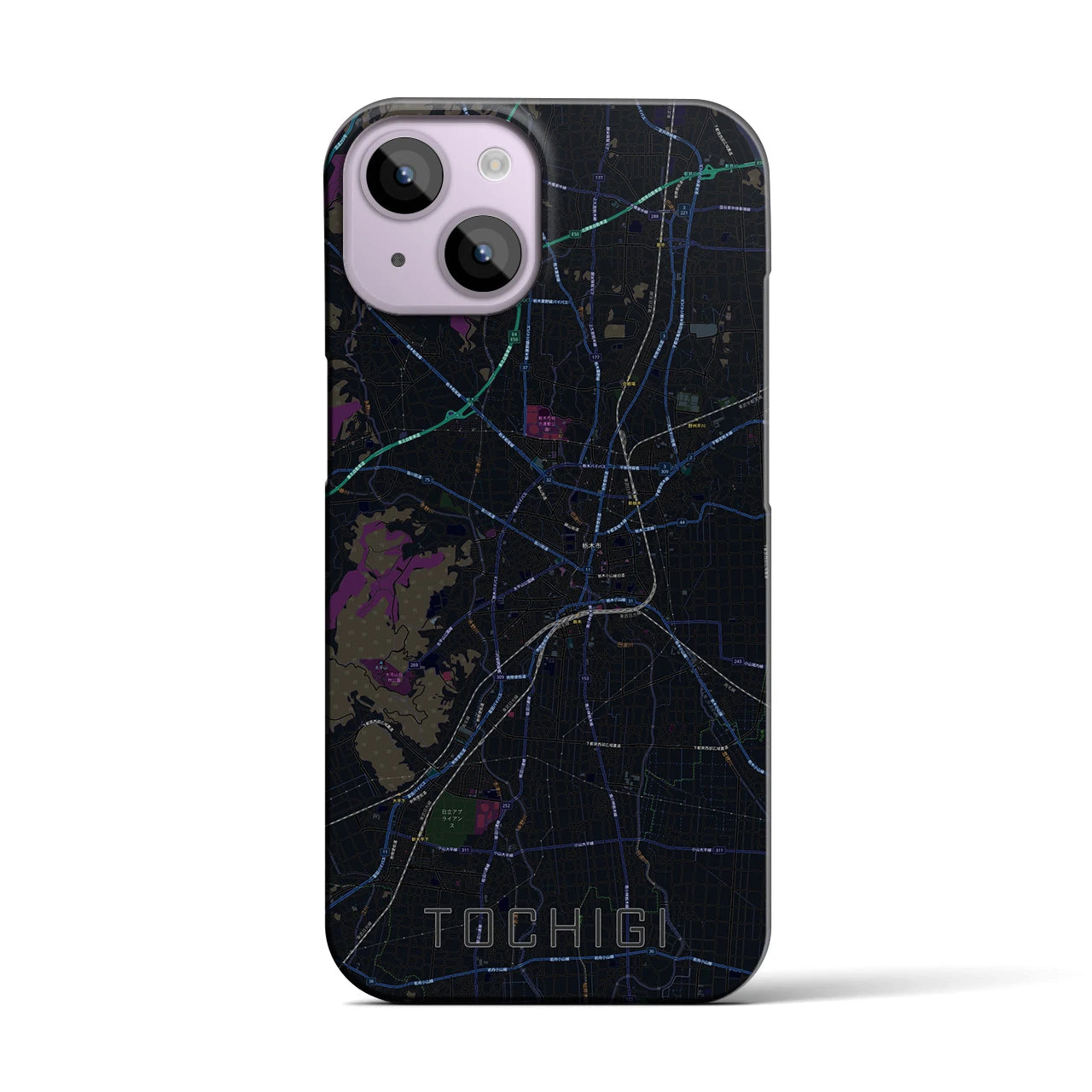【栃木(栃木県)】地図柄iPhoneケース(バックカバータイプ)