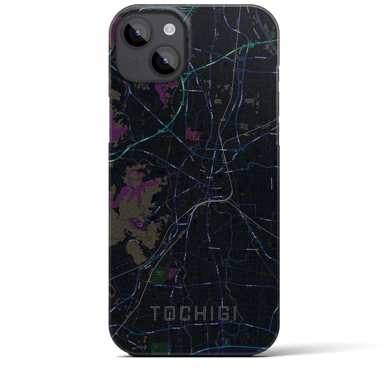 【栃木(栃木県)】地図柄iPhoneケース(バックカバータイプ)