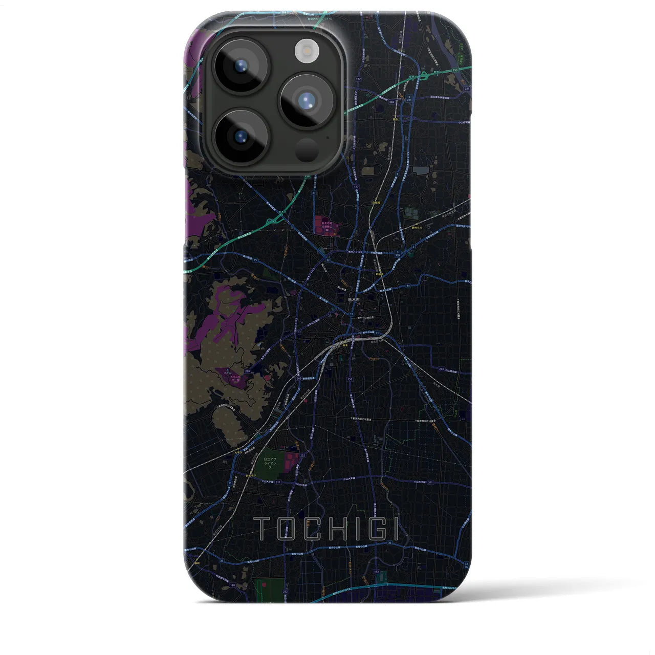 【栃木(栃木県)】地図柄iPhoneケース(バックカバータイプ)