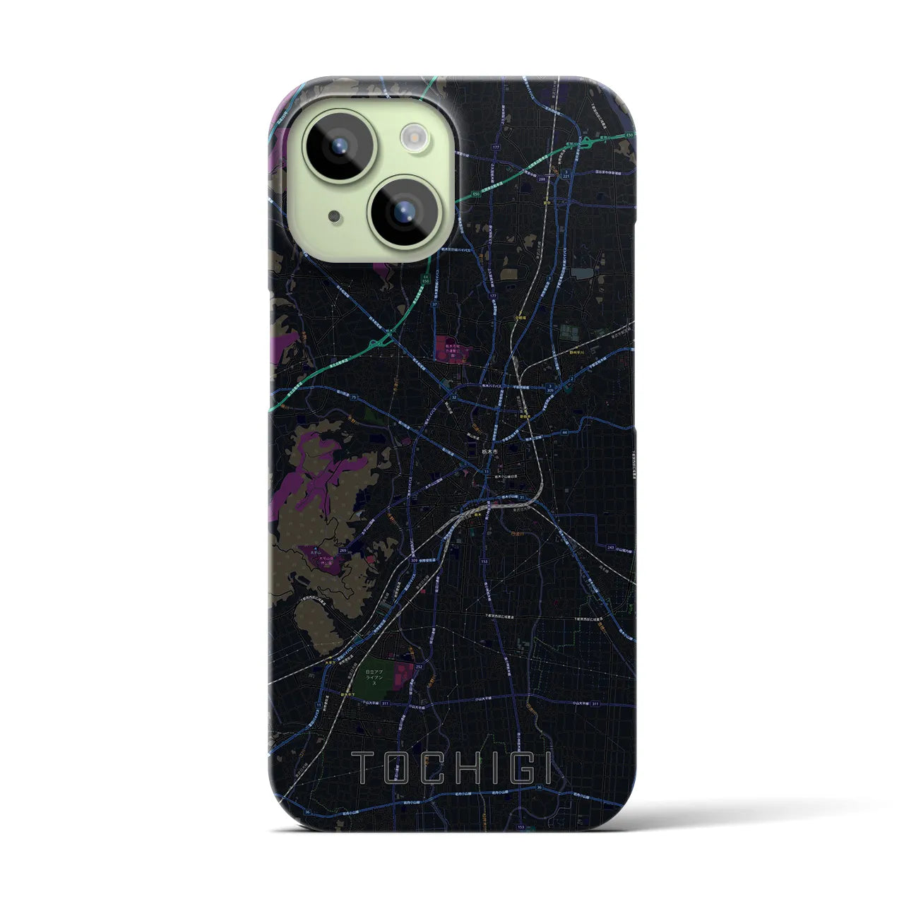 【栃木(栃木県)】地図柄iPhoneケース(バックカバータイプ)