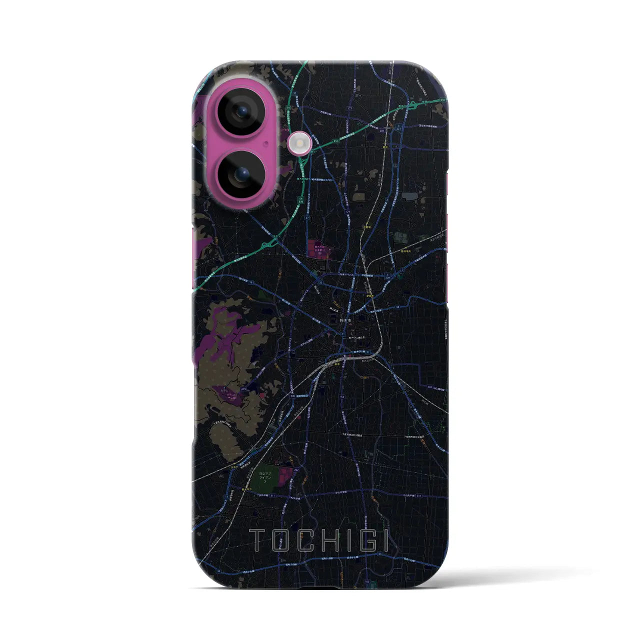 【栃木(栃木県)】地図柄iPhoneケース(バックカバータイプ)