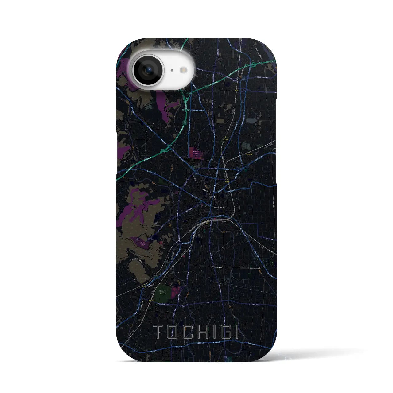 【栃木(栃木県)】地図柄iPhoneケース(バックカバータイプ)