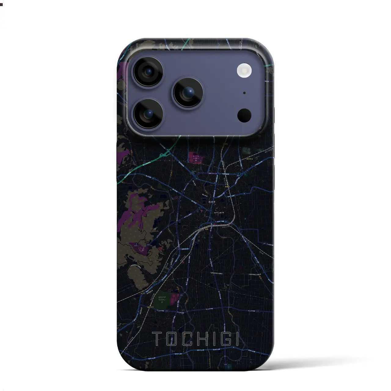 【栃木(栃木県)】地図柄iPhoneケース(バックカバータイプ)