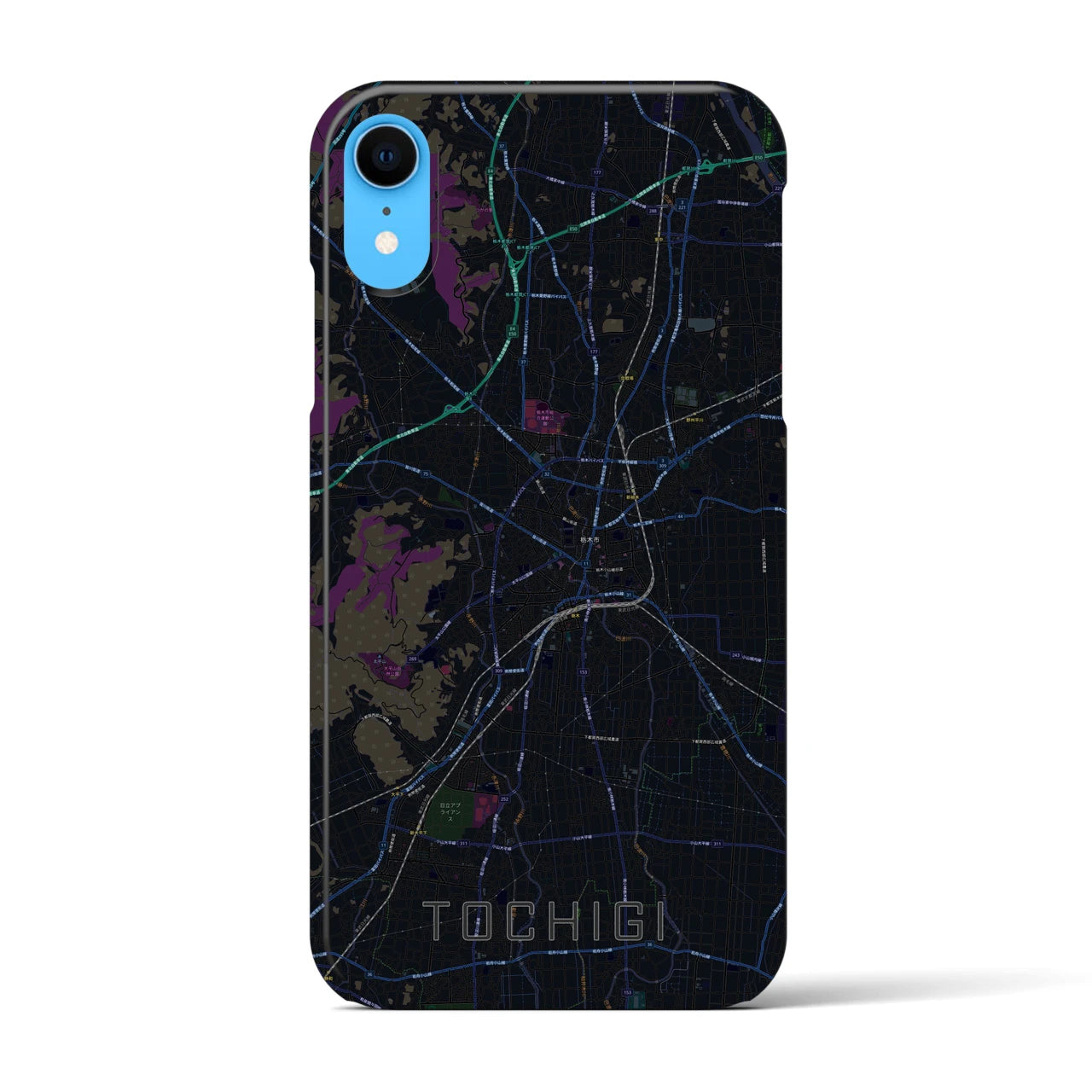 【栃木(栃木県)】地図柄iPhoneケース(バックカバータイプ)