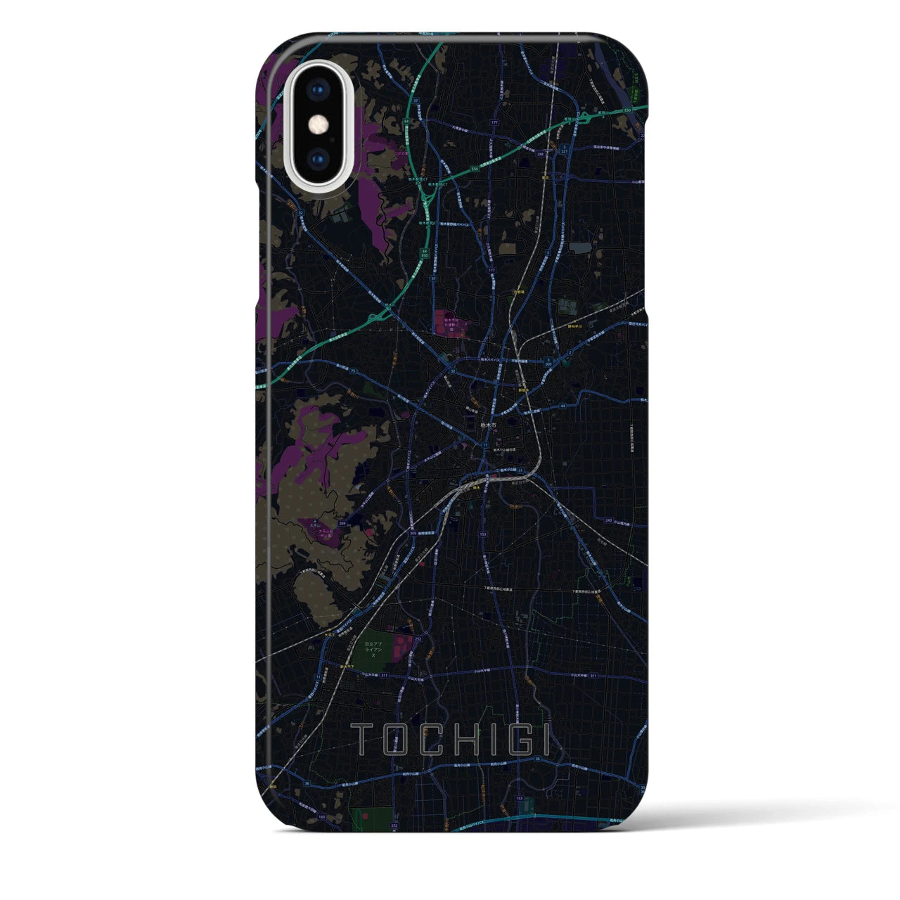 【栃木(栃木県)】地図柄iPhoneケース(バックカバータイプ)