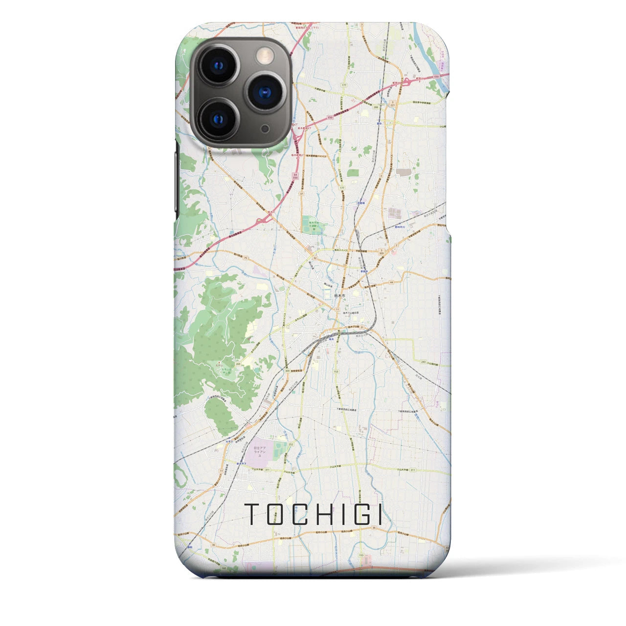 【栃木(栃木県)】地図柄iPhoneケース(バックカバータイプ)