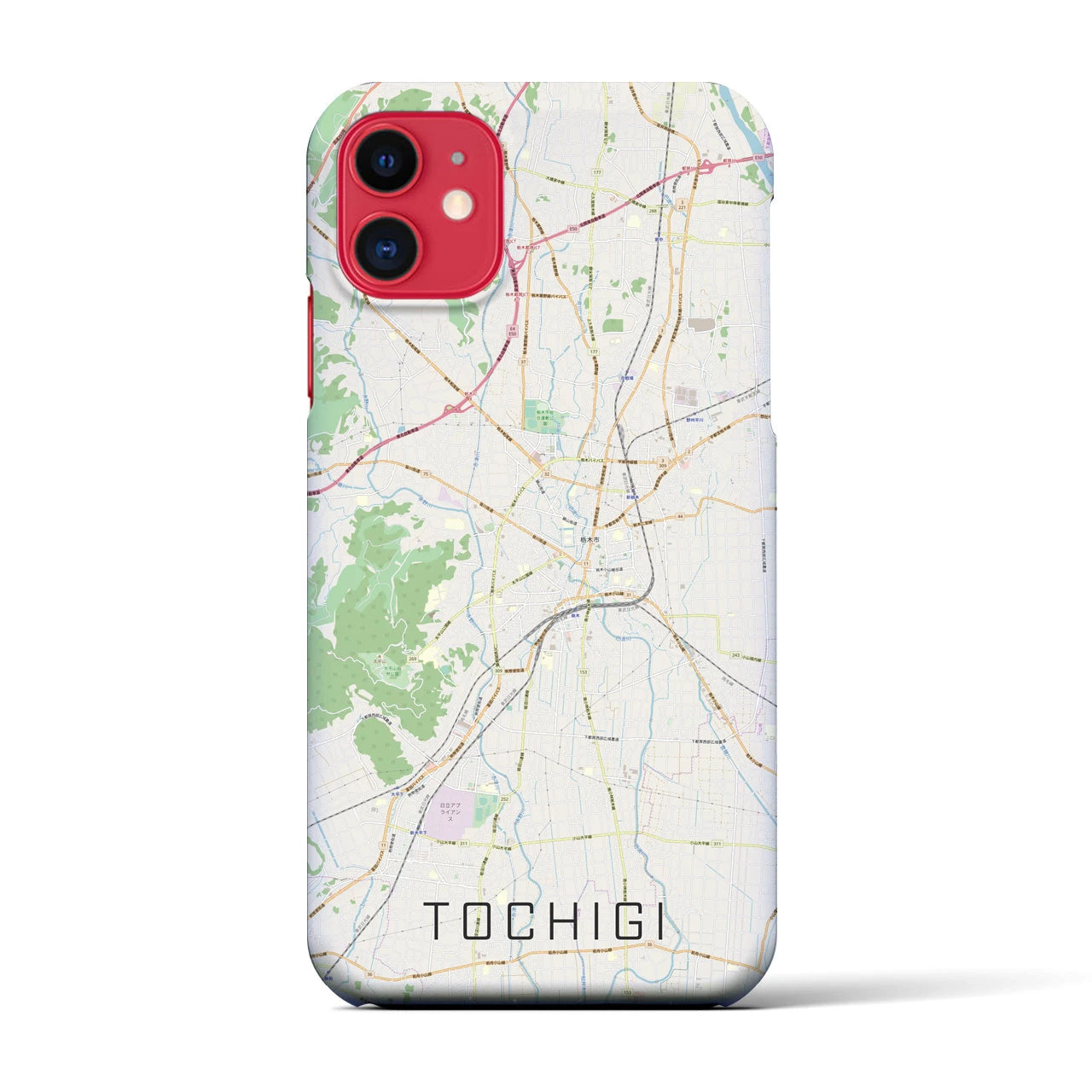 【栃木(栃木県)】地図柄iPhoneケース(バックカバータイプ)