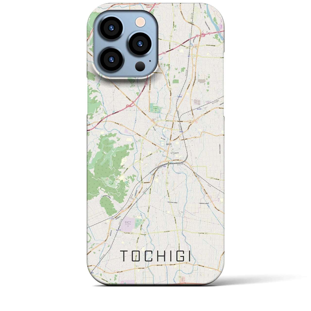 【栃木(栃木県)】地図柄iPhoneケース(バックカバータイプ)