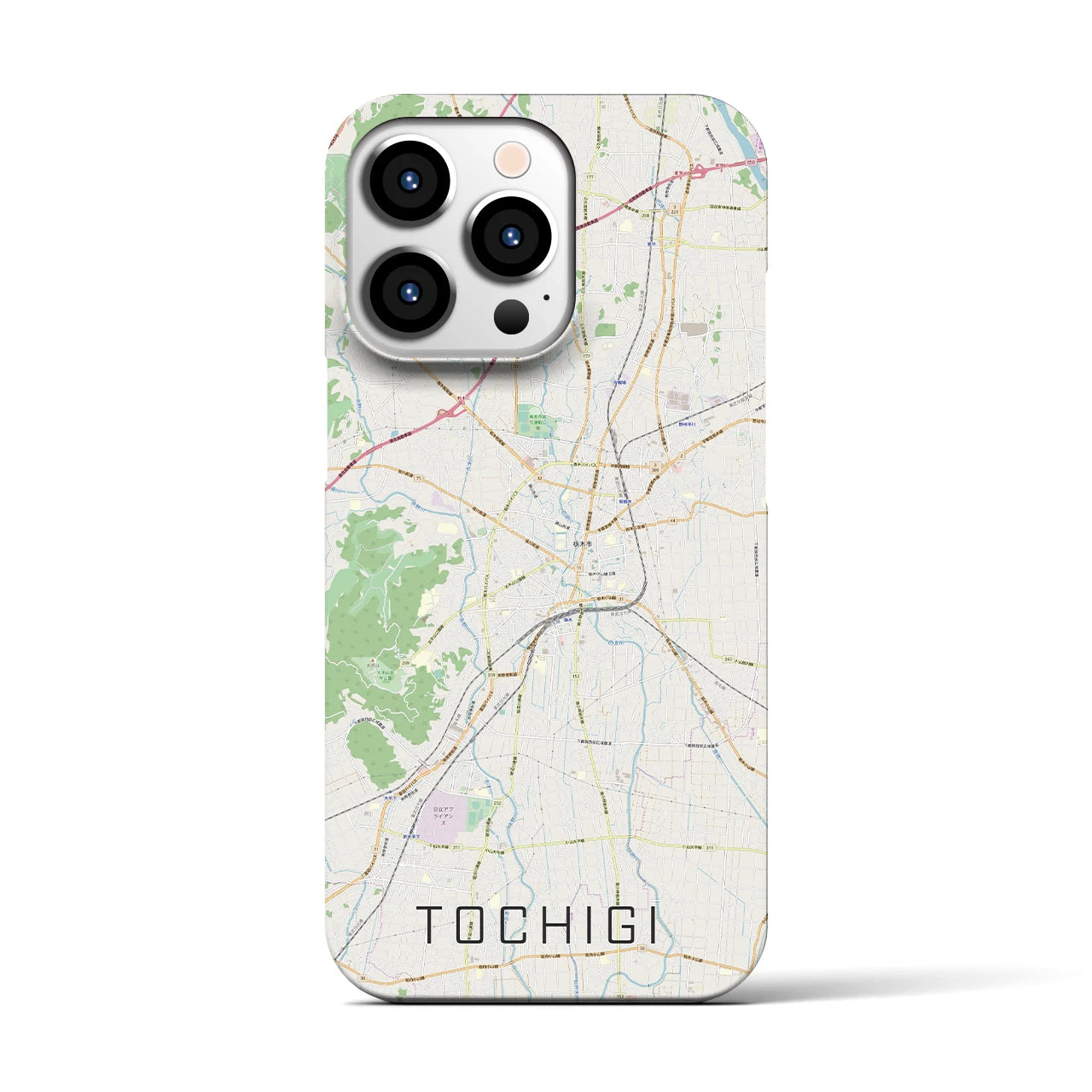 【栃木(栃木県)】地図柄iPhoneケース(バックカバータイプ)