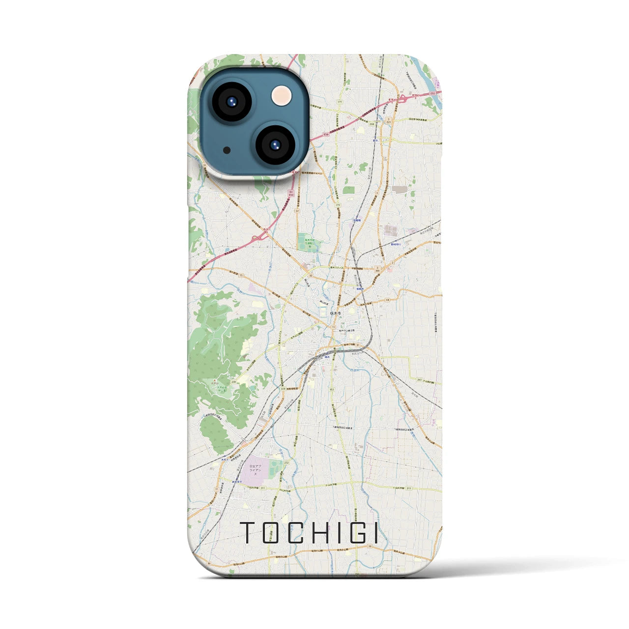 【栃木(栃木県)】地図柄iPhoneケース(バックカバータイプ)
