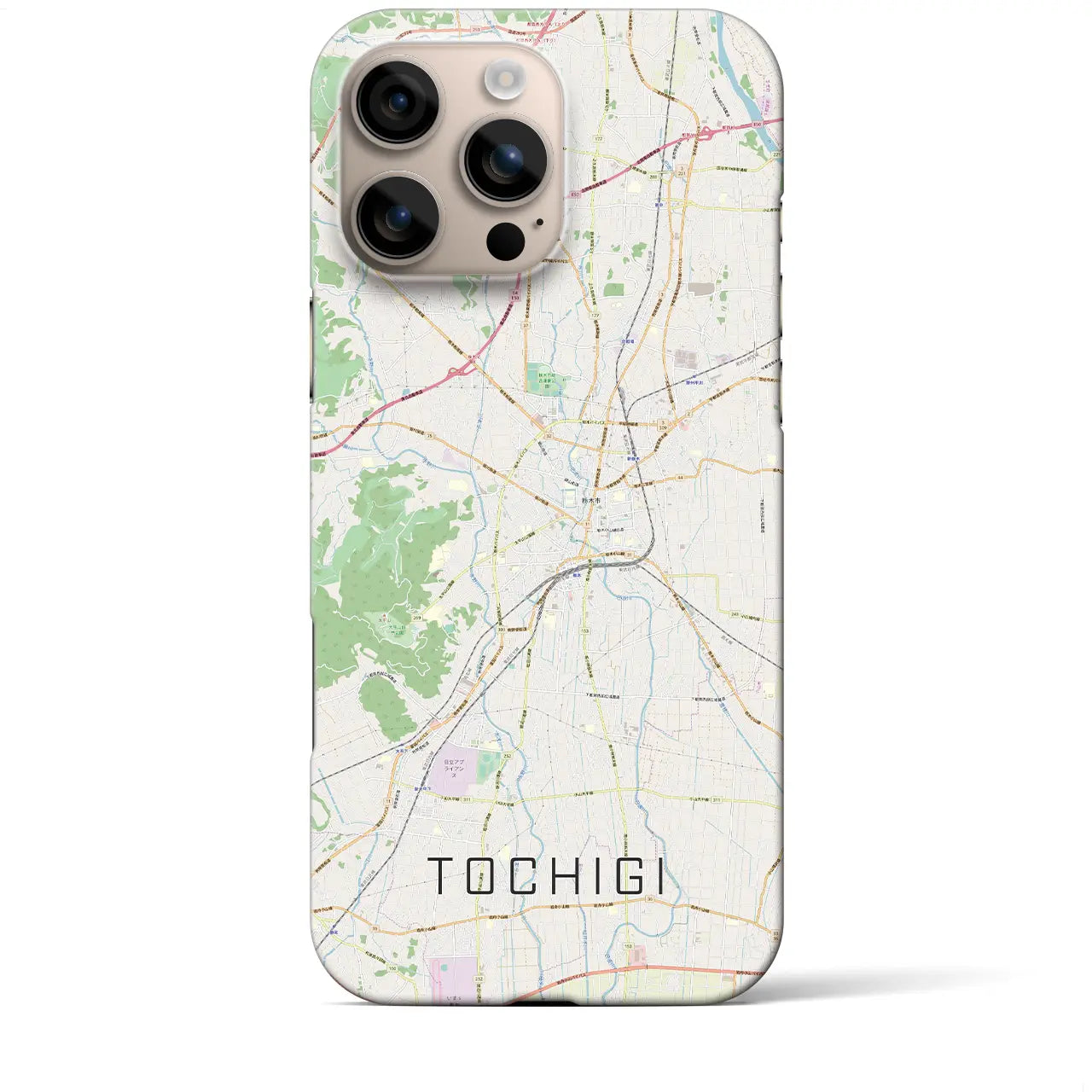 【栃木(栃木県)】地図柄iPhoneケース(バックカバータイプ)