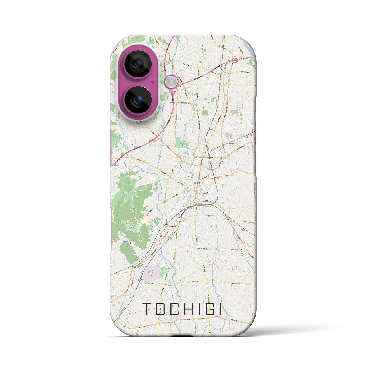 【栃木(栃木県)】地図柄iPhoneケース(バックカバータイプ)