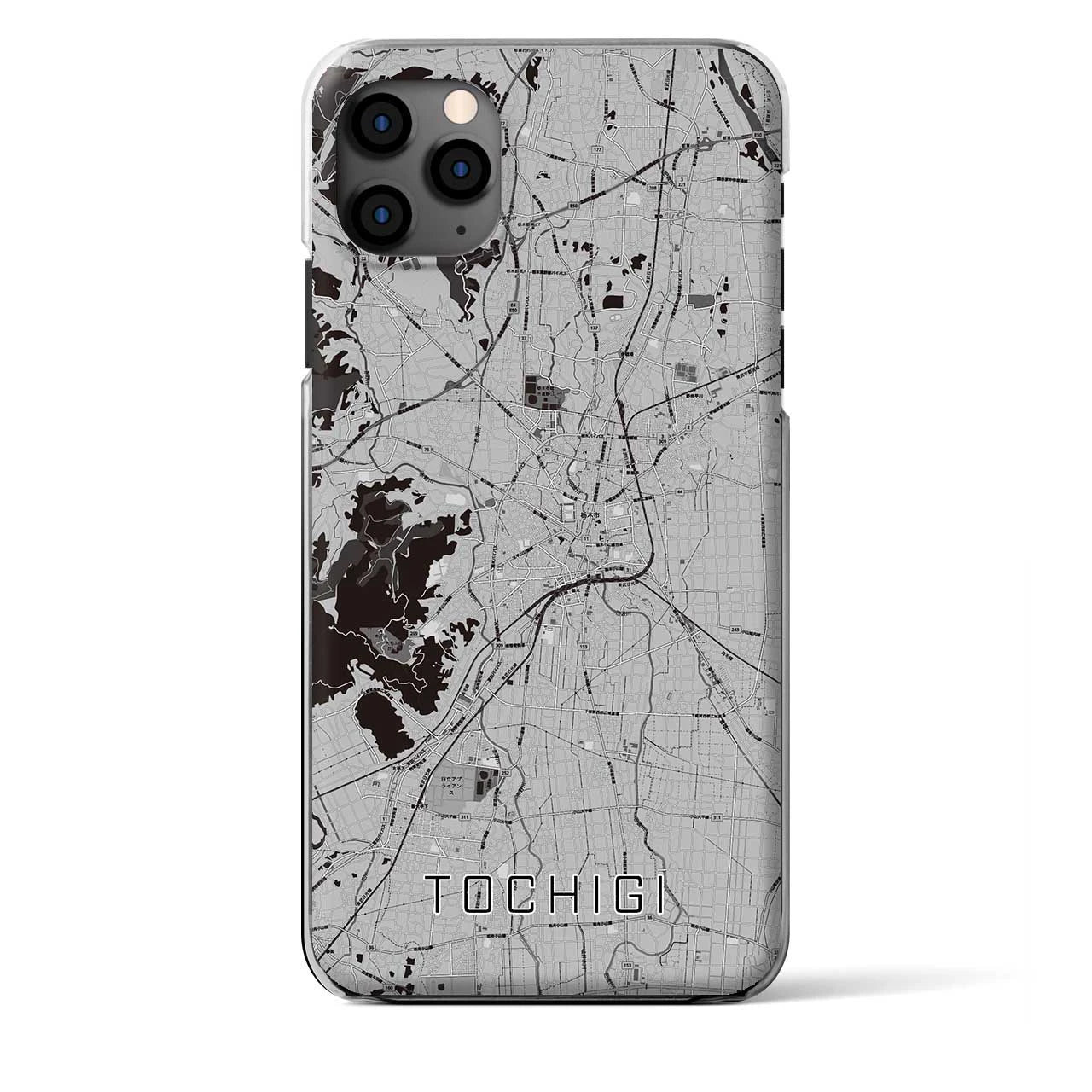 【栃木(栃木県)】地図柄iPhoneケース(クリアタイプ)