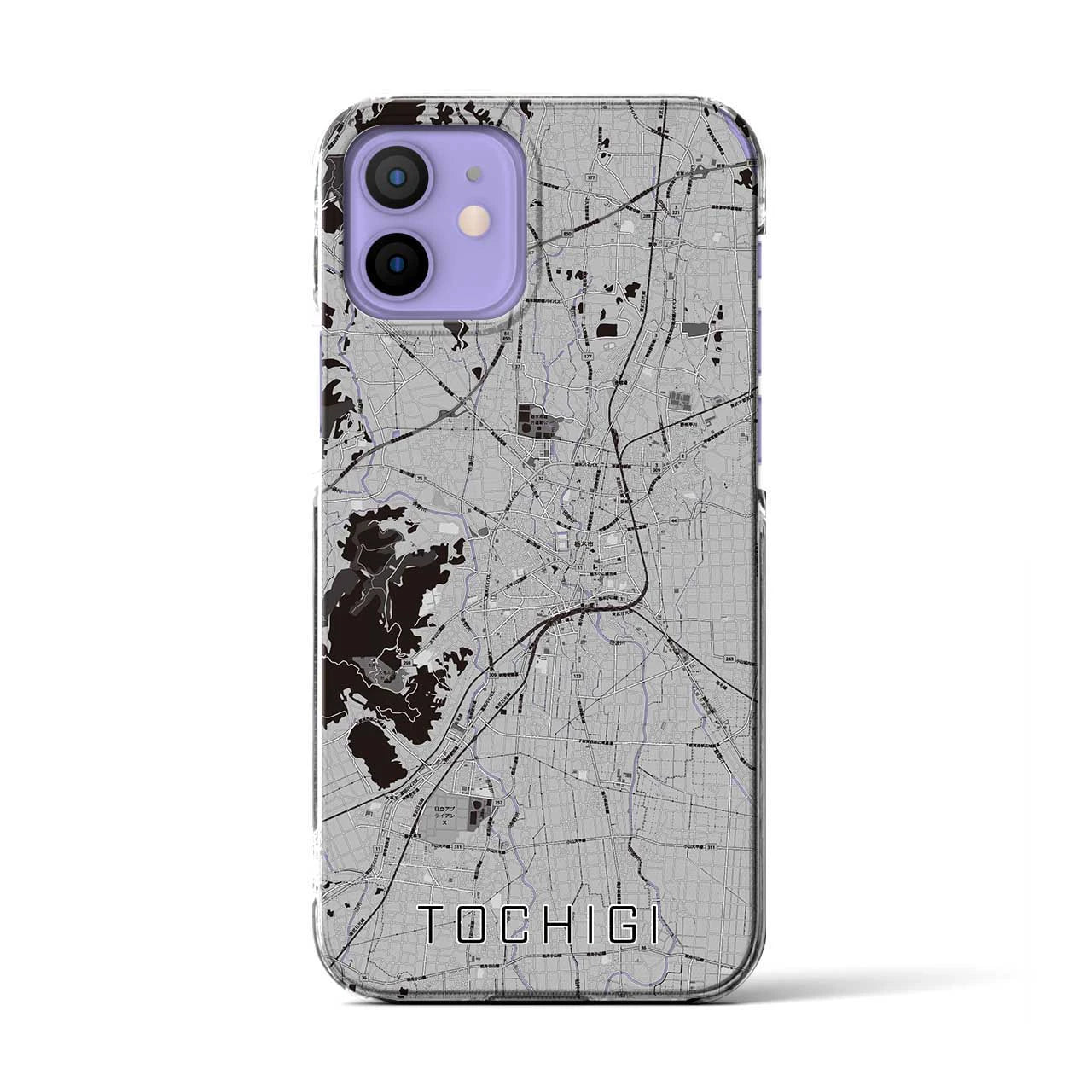 【栃木(栃木県)】地図柄iPhoneケース(クリアタイプ)