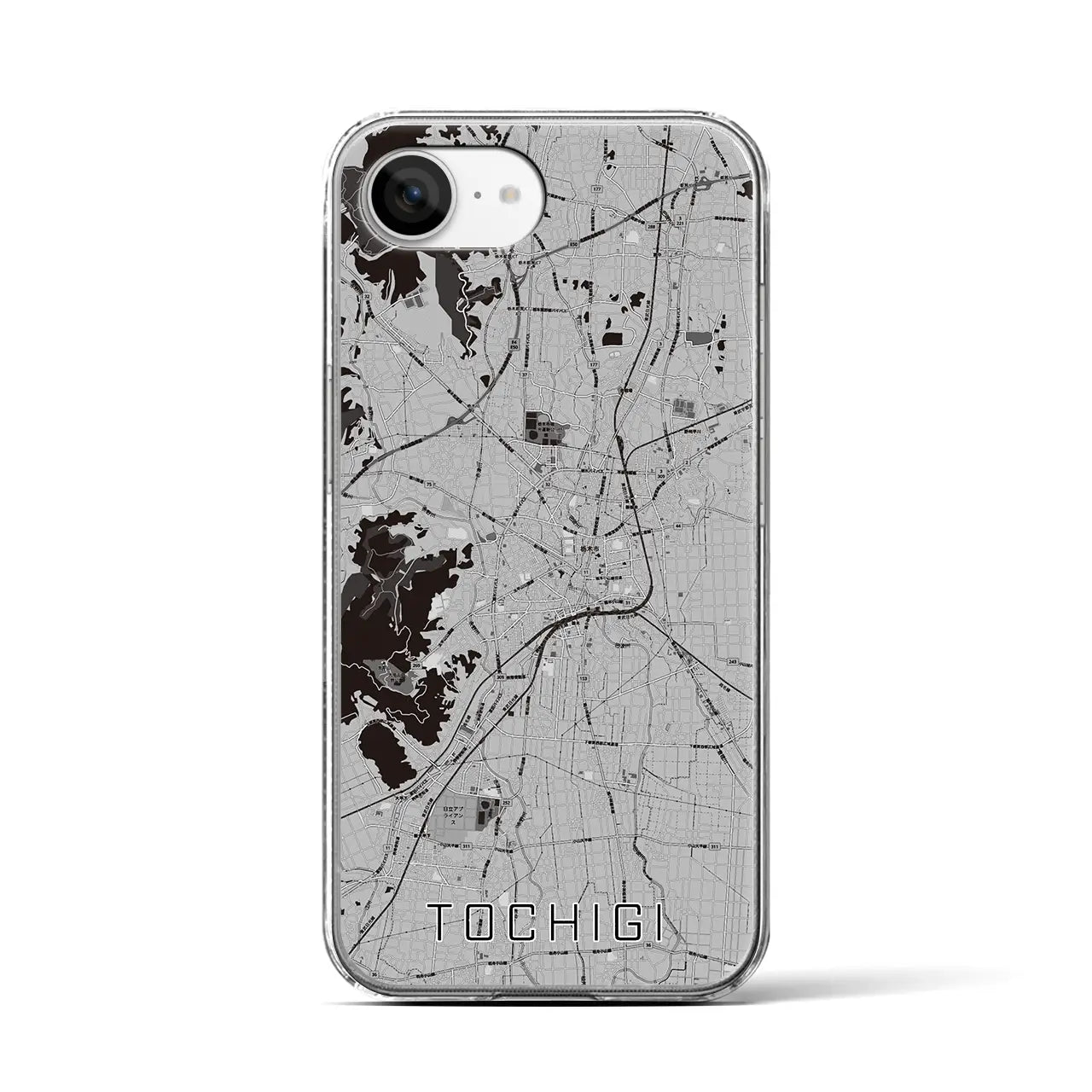 【栃木(栃木県)】地図柄iPhoneケース(クリアタイプ)