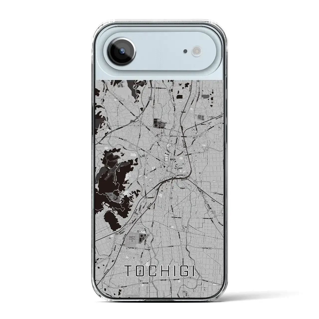 【栃木(栃木県)】地図柄iPhoneケース(クリアタイプ)