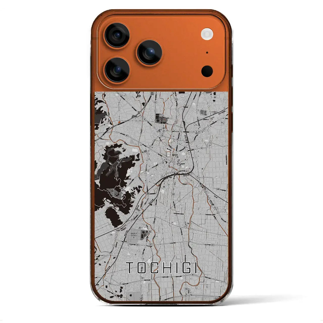 【栃木(栃木県)】地図柄iPhoneケース(クリアタイプ)