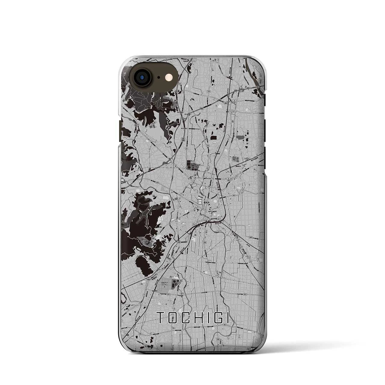 【栃木(栃木県)】地図柄iPhoneケース(クリアタイプ)