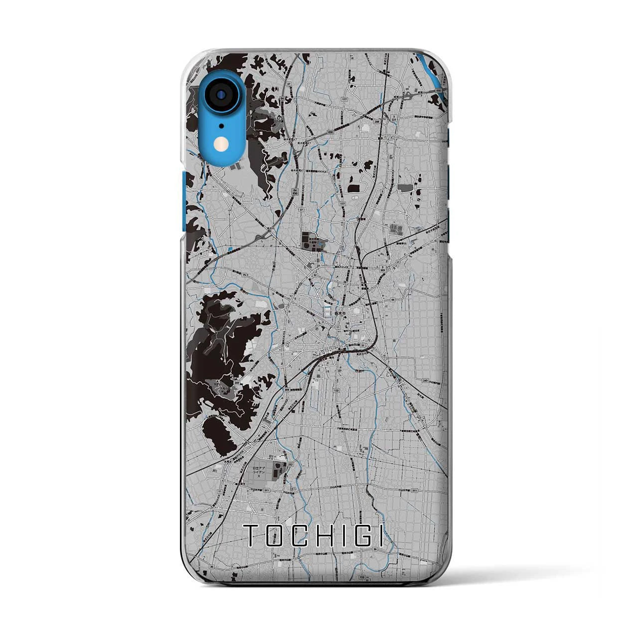 【栃木(栃木県)】地図柄iPhoneケース(クリアタイプ)