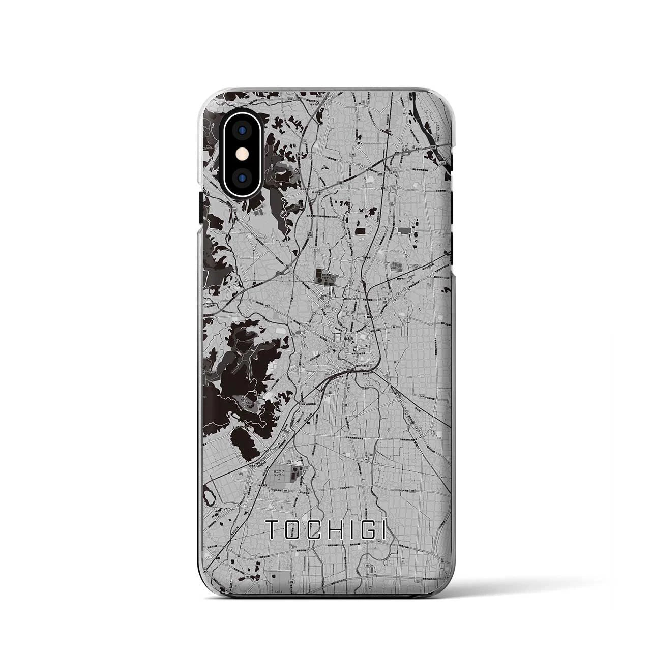 【栃木(栃木県)】地図柄iPhoneケース(クリアタイプ)