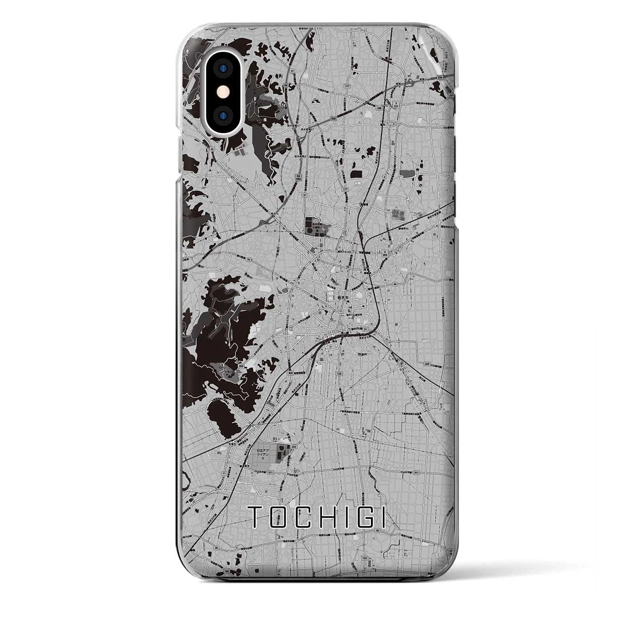 【栃木(栃木県)】地図柄iPhoneケース(クリアタイプ)