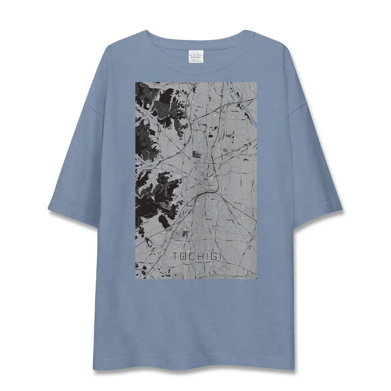 【栃木(栃木県)】地図柄ビッグシルエットTシャツ