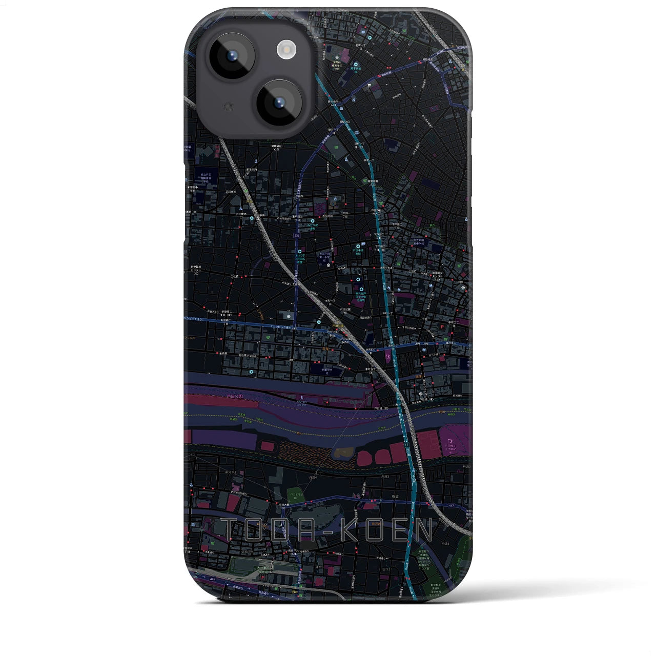 【戸田公園(埼玉県)】地図柄iPhoneケース(バックカバータイプ)