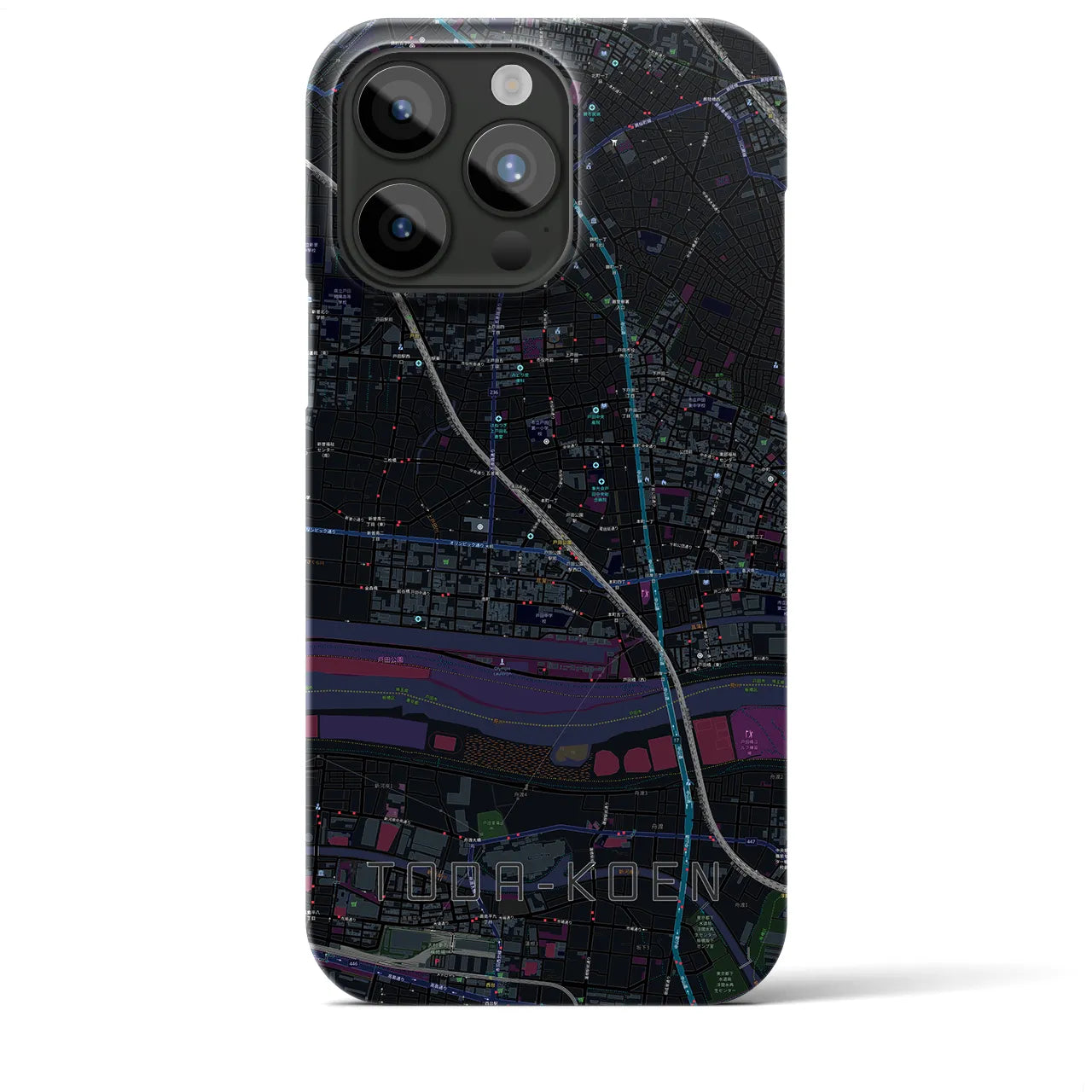 【戸田公園(埼玉県)】地図柄iPhoneケース(バックカバータイプ)