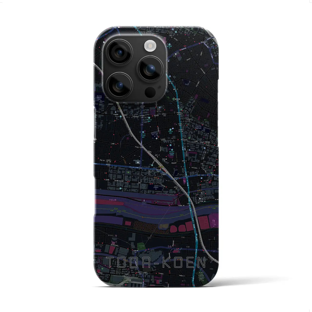 【戸田公園(埼玉県)】地図柄iPhoneケース(バックカバータイプ)