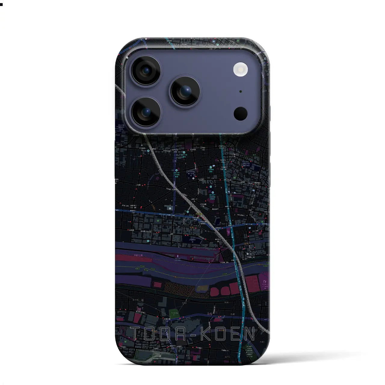 【戸田公園(埼玉県)】地図柄iPhoneケース(バックカバータイプ)