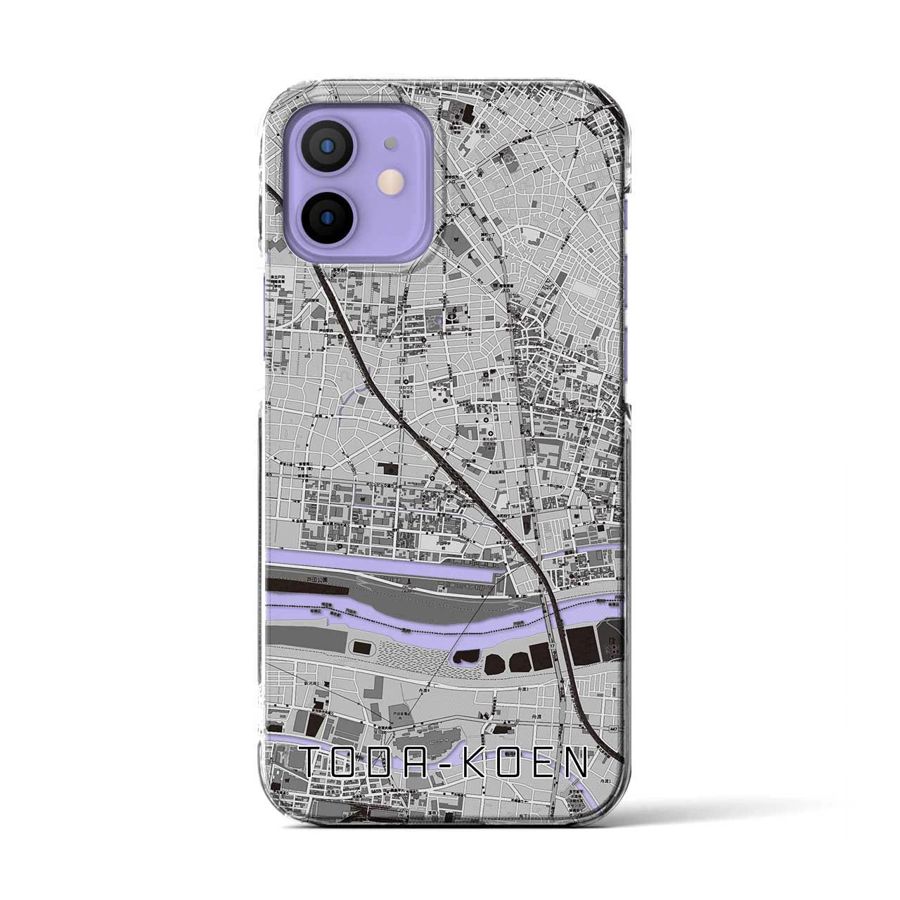 【戸田公園(埼玉県)】地図柄iPhoneケース(クリアタイプ)