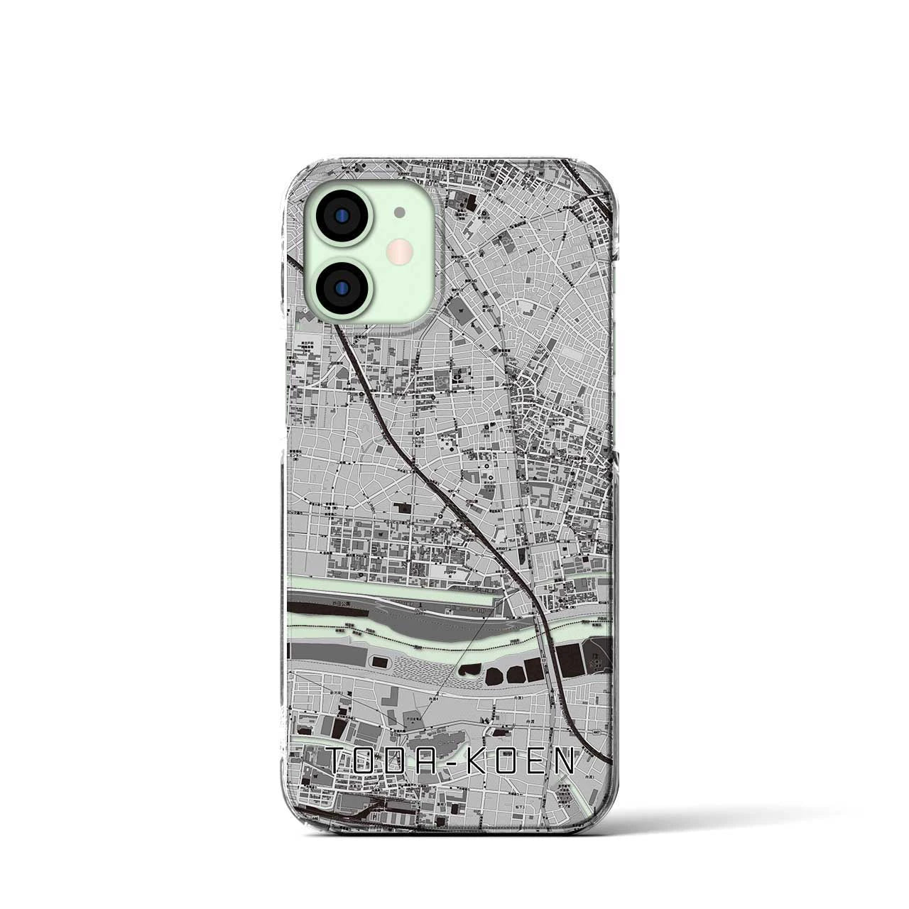 【戸田公園(埼玉県)】地図柄iPhoneケース(クリアタイプ)