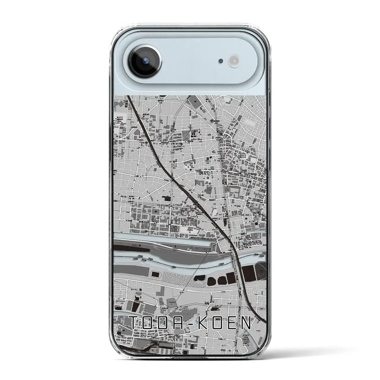 【戸田公園(埼玉県)】地図柄iPhoneケース(クリアタイプ)