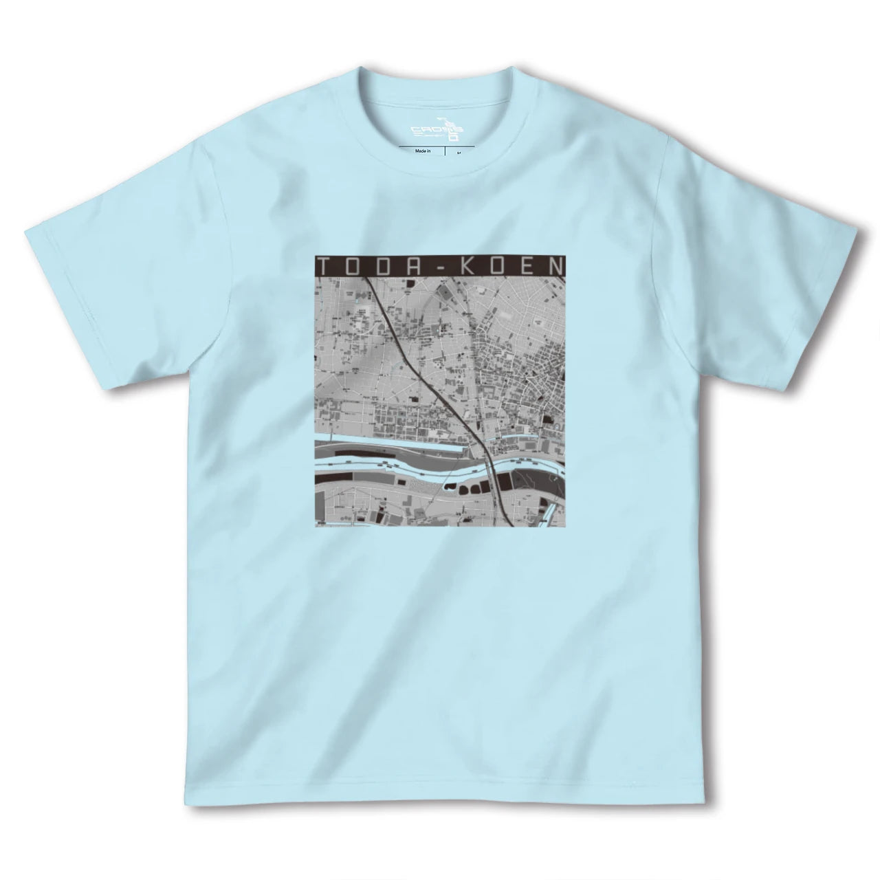 【戸田公園(埼玉県)】地図柄ヘビーウェイトTシャツ