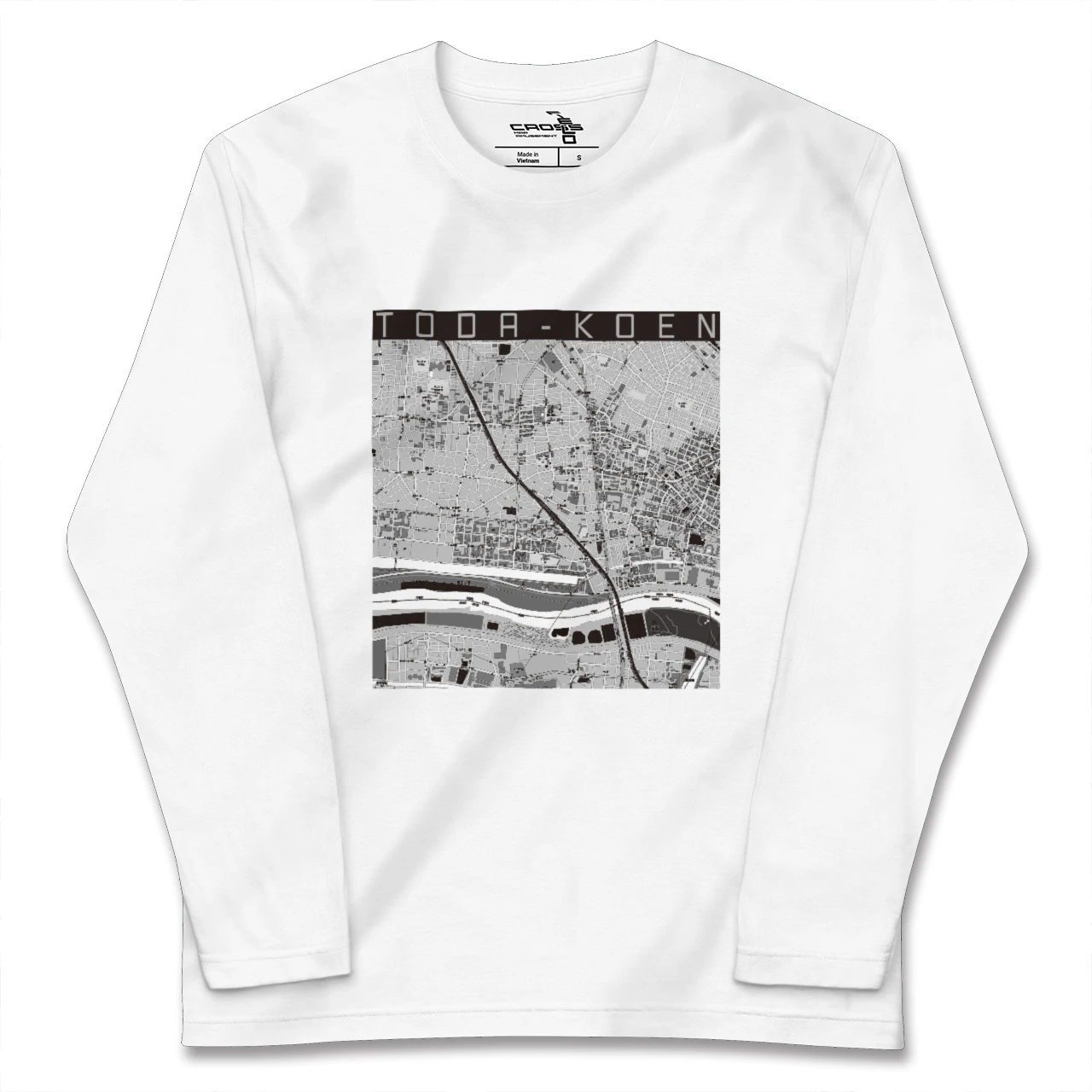 【戸田公園(埼玉県)】地図柄ロングスリーブTシャツ
