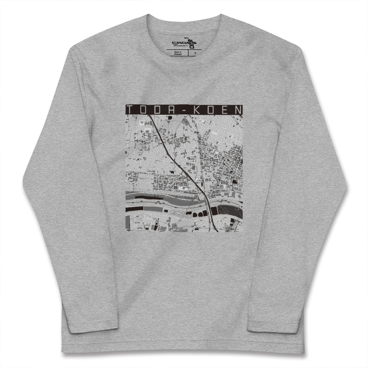 【戸田公園(埼玉県)】地図柄ロングスリーブTシャツ
