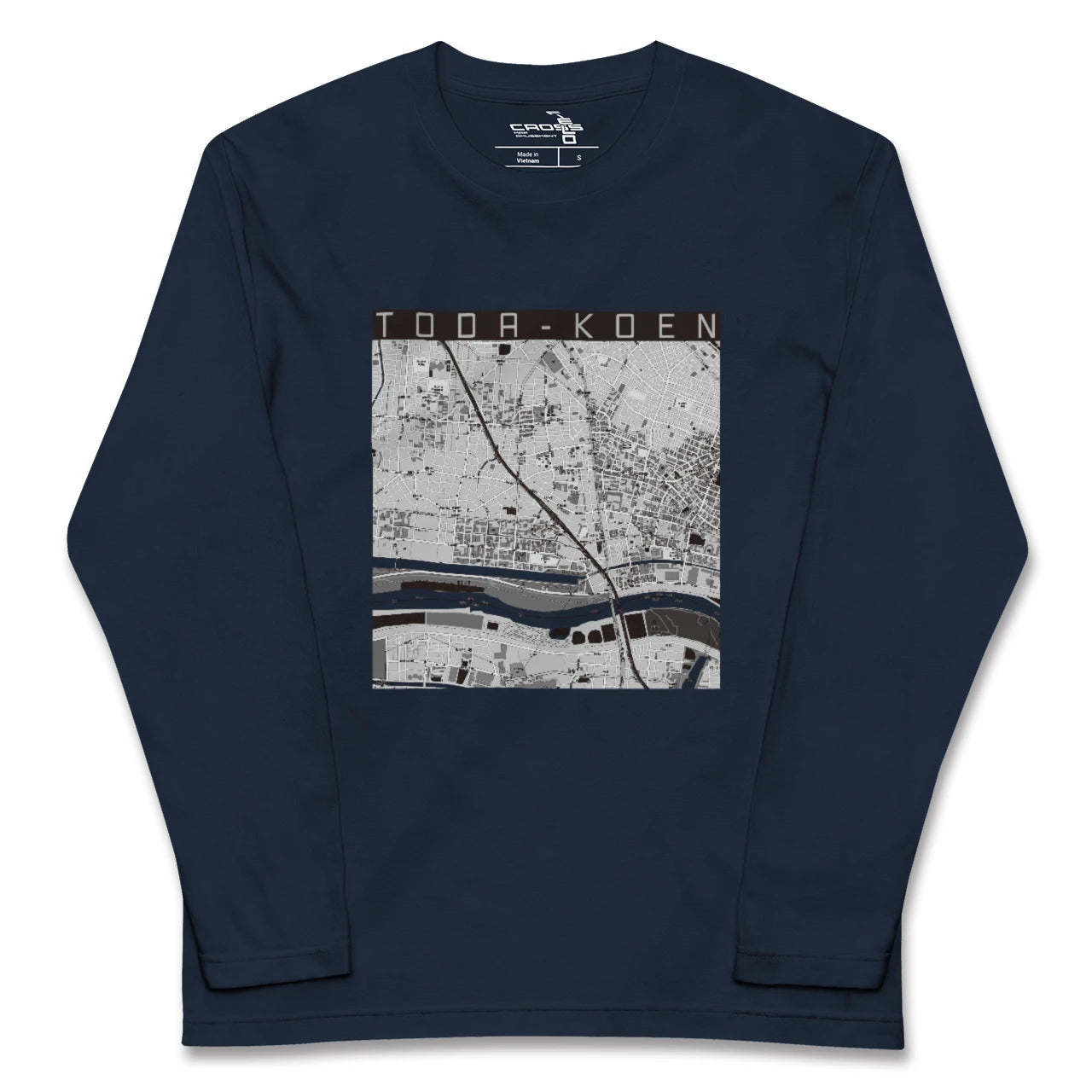 【戸田公園(埼玉県)】地図柄ロングスリーブTシャツ