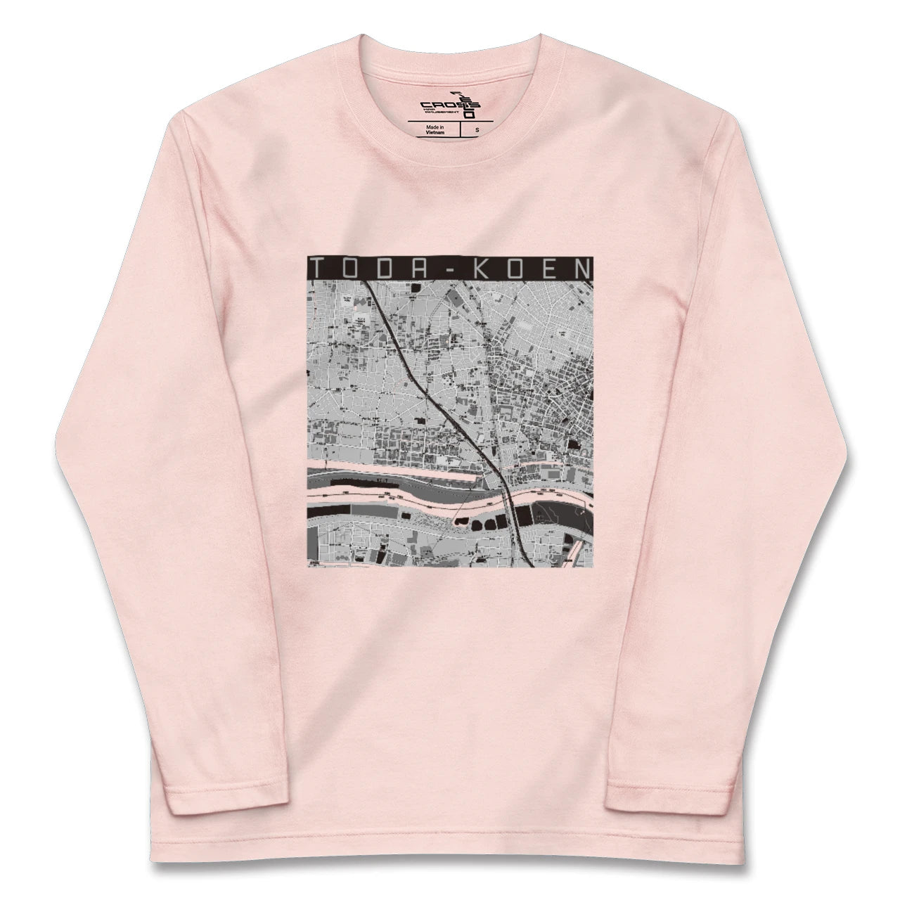 【戸田公園(埼玉県)】地図柄ロングスリーブTシャツ