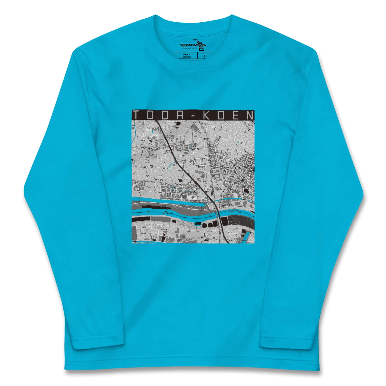 【戸田公園(埼玉県)】地図柄ロングスリーブTシャツ