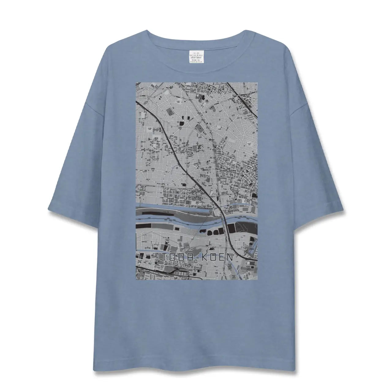 【戸田公園(埼玉県)】地図柄ビッグシルエットTシャツ