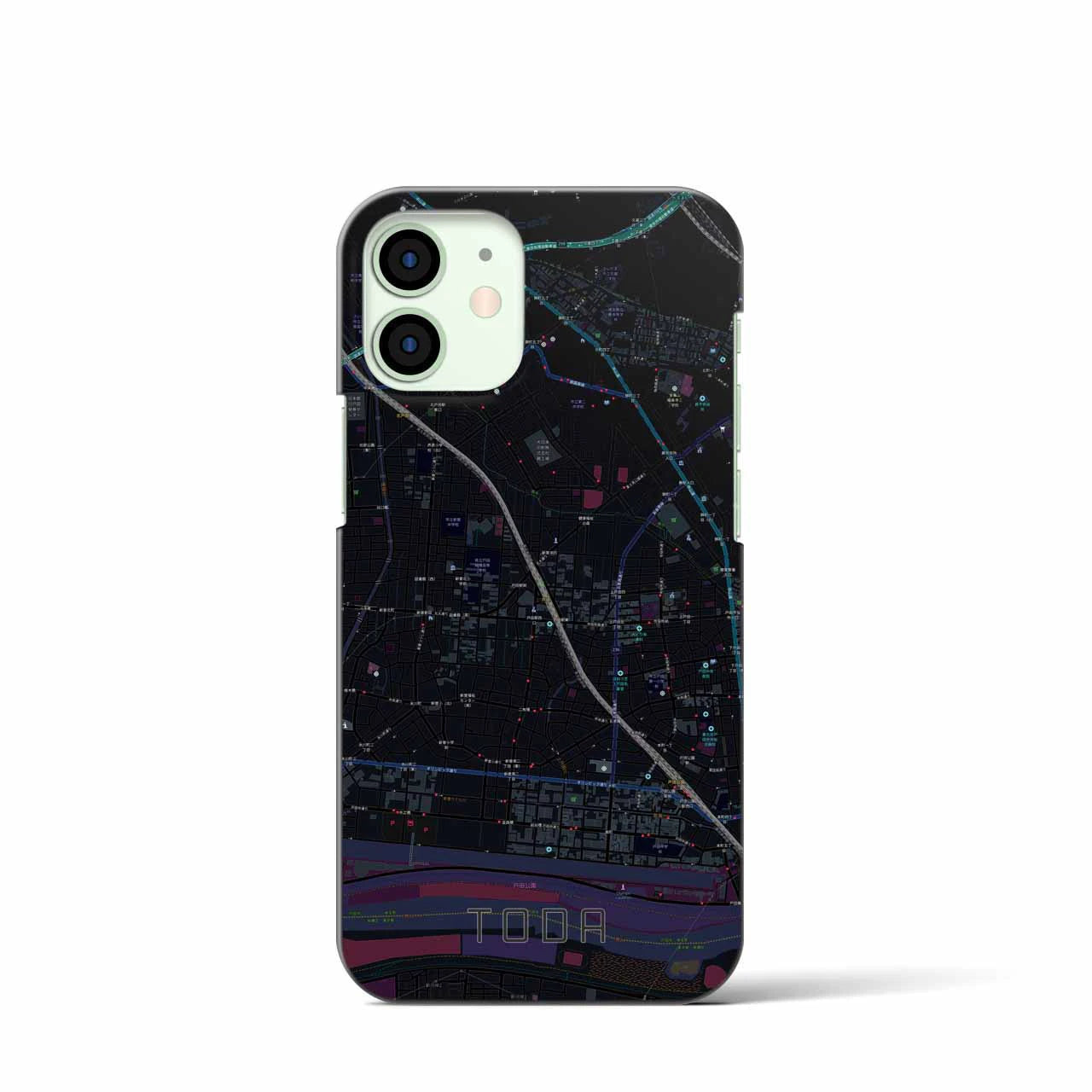 【戸田(埼玉県)】地図柄iPhoneケース(バックカバータイプ)