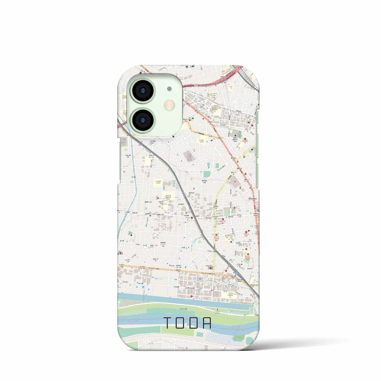【戸田(埼玉県)】地図柄iPhoneケース(バックカバータイプ)