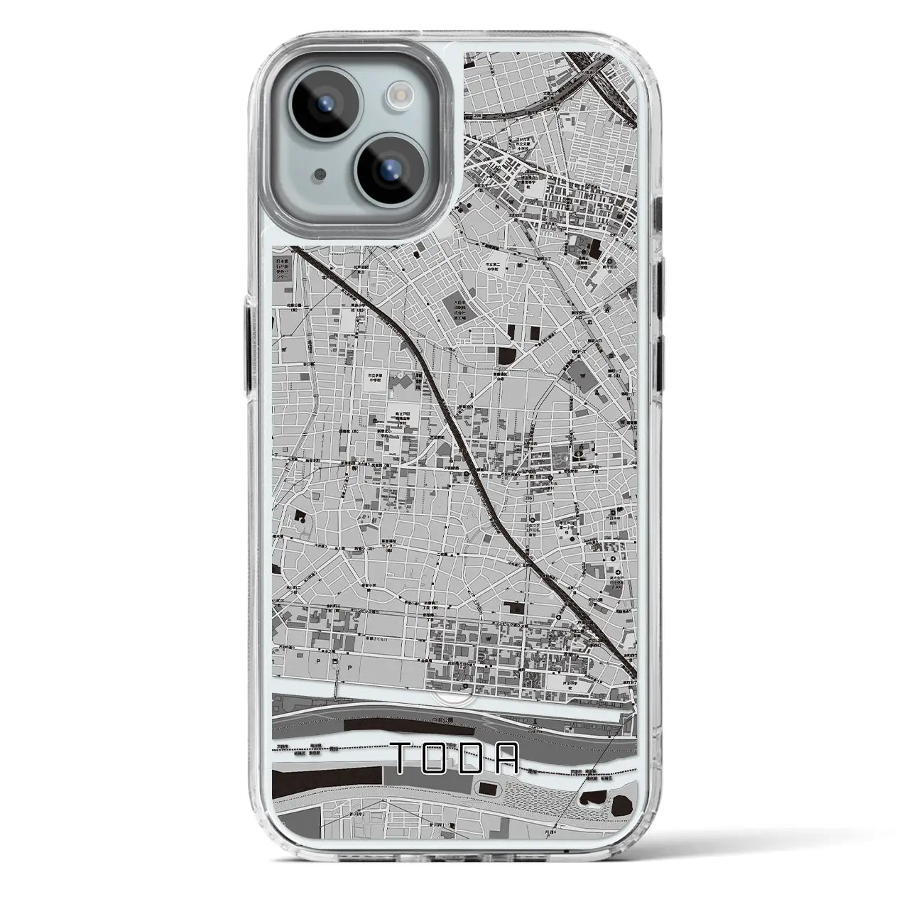 【戸田(埼玉県)】地図柄iPhoneケース(MagSafeタイプ)