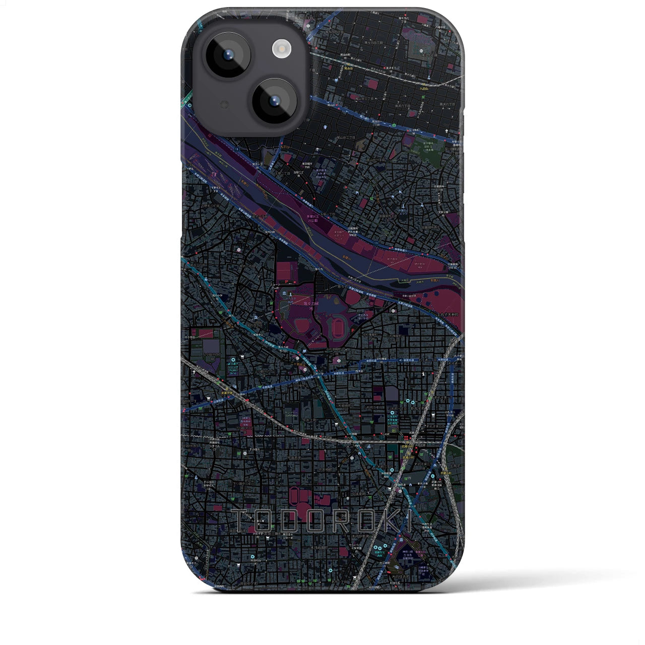 【等々力(神奈川県)】地図柄iPhoneケース(バックカバータイプ)