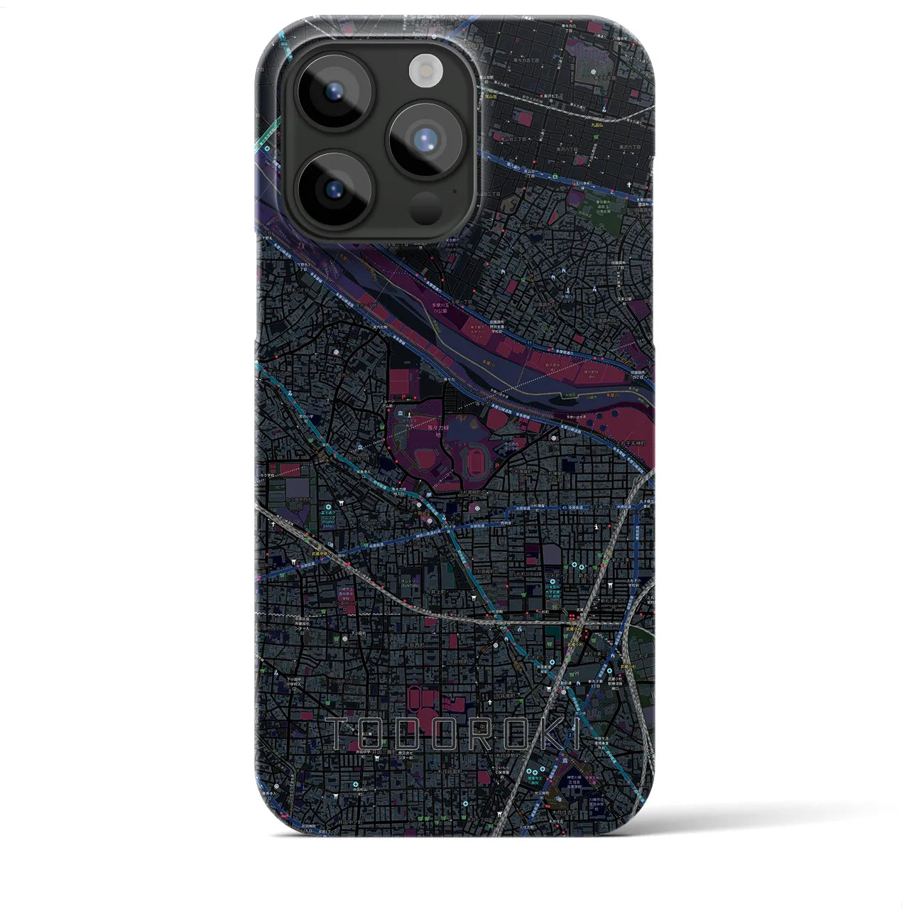 【等々力(神奈川県)】地図柄iPhoneケース(バックカバータイプ)