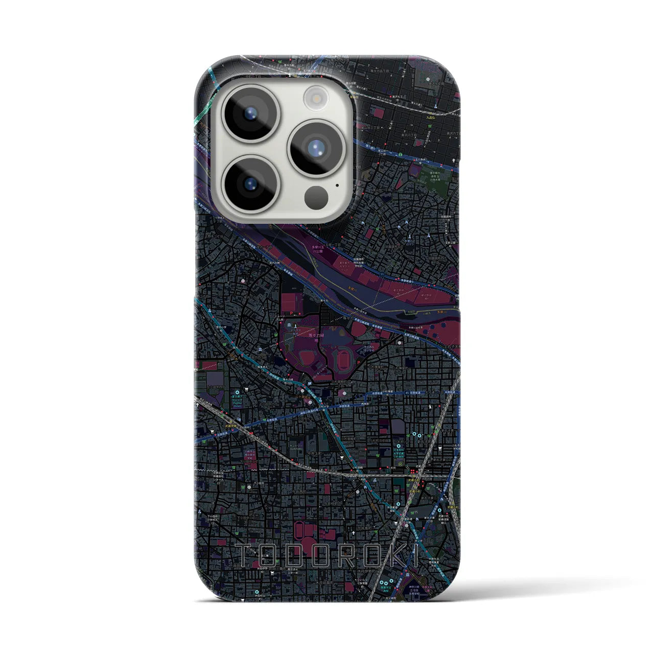 【等々力(神奈川県)】地図柄iPhoneケース(バックカバータイプ)