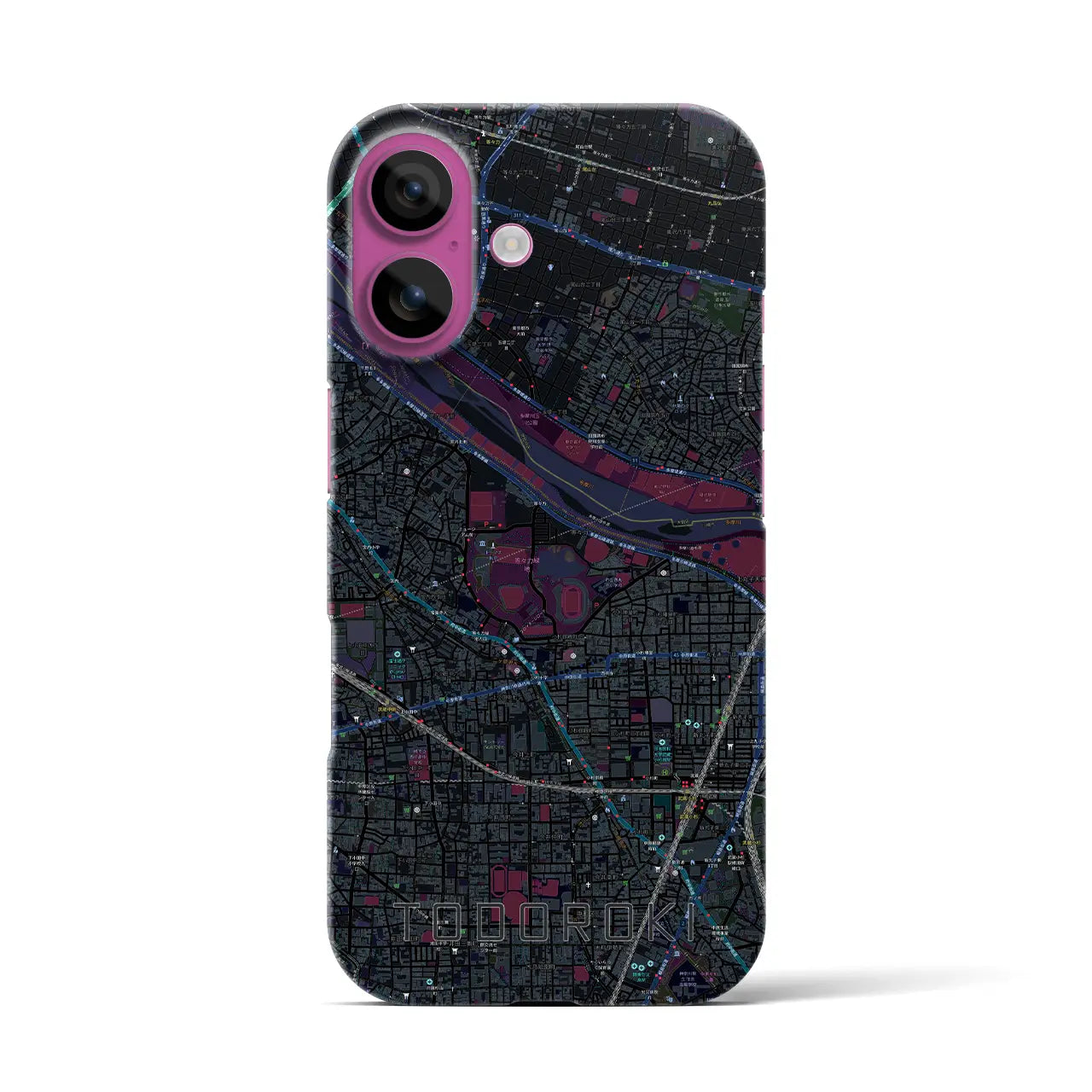 【等々力(神奈川県)】地図柄iPhoneケース(バックカバータイプ)
