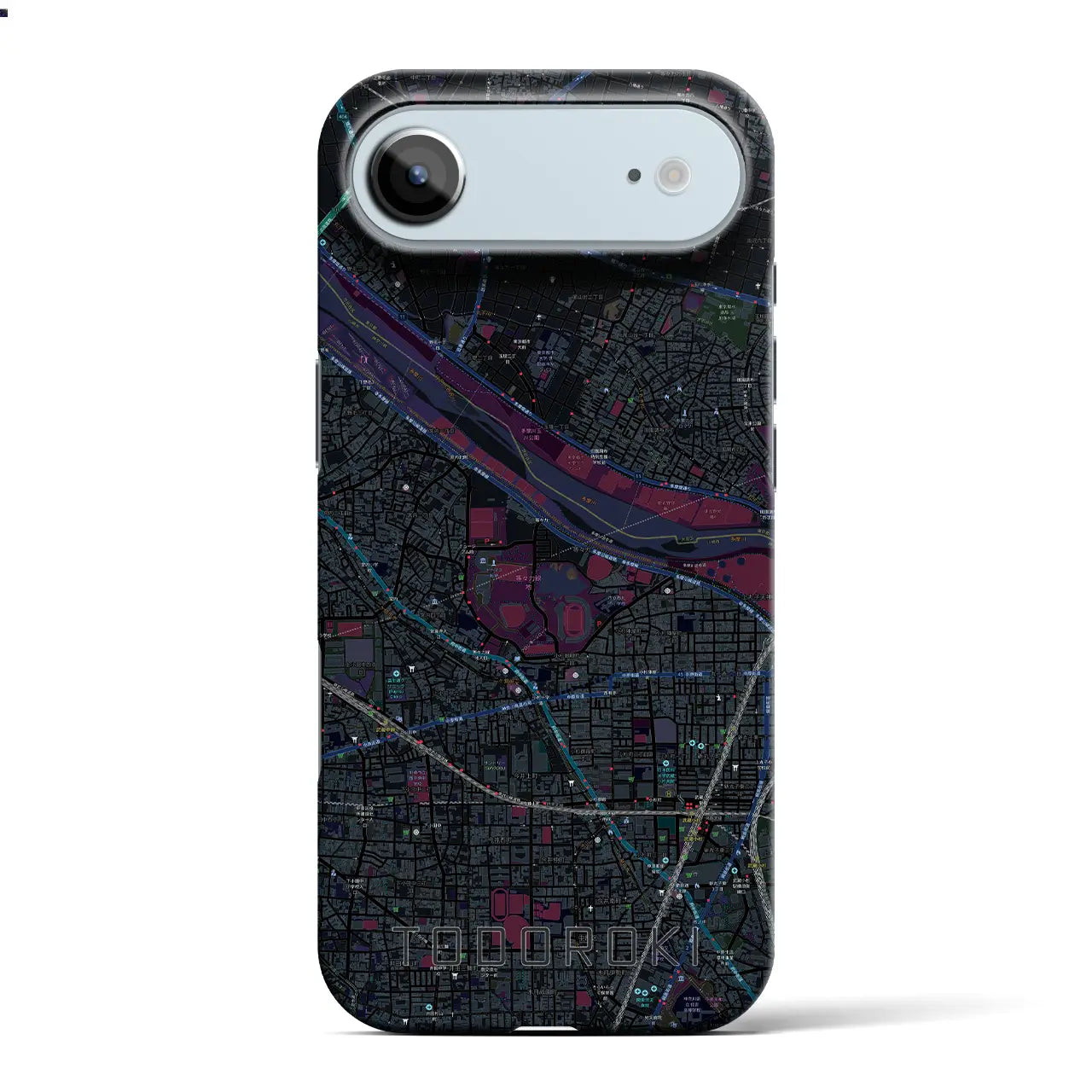 【等々力(神奈川県)】地図柄iPhoneケース(バックカバータイプ)