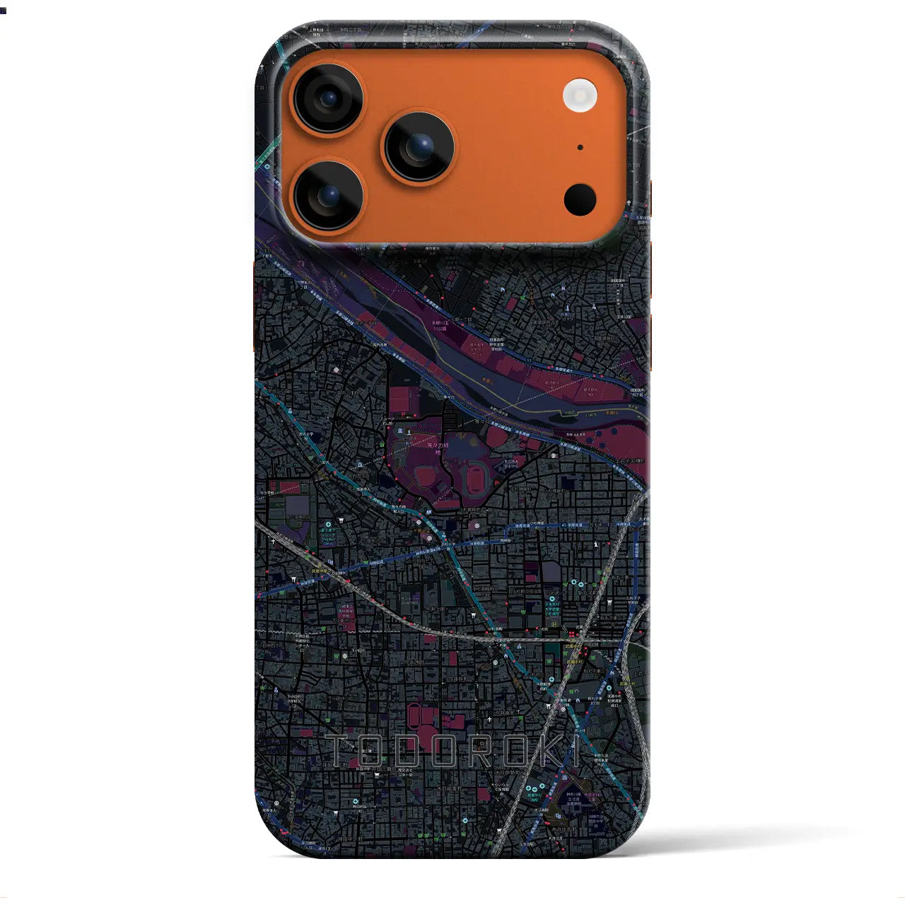 【等々力(神奈川県)】地図柄iPhoneケース(バックカバータイプ)